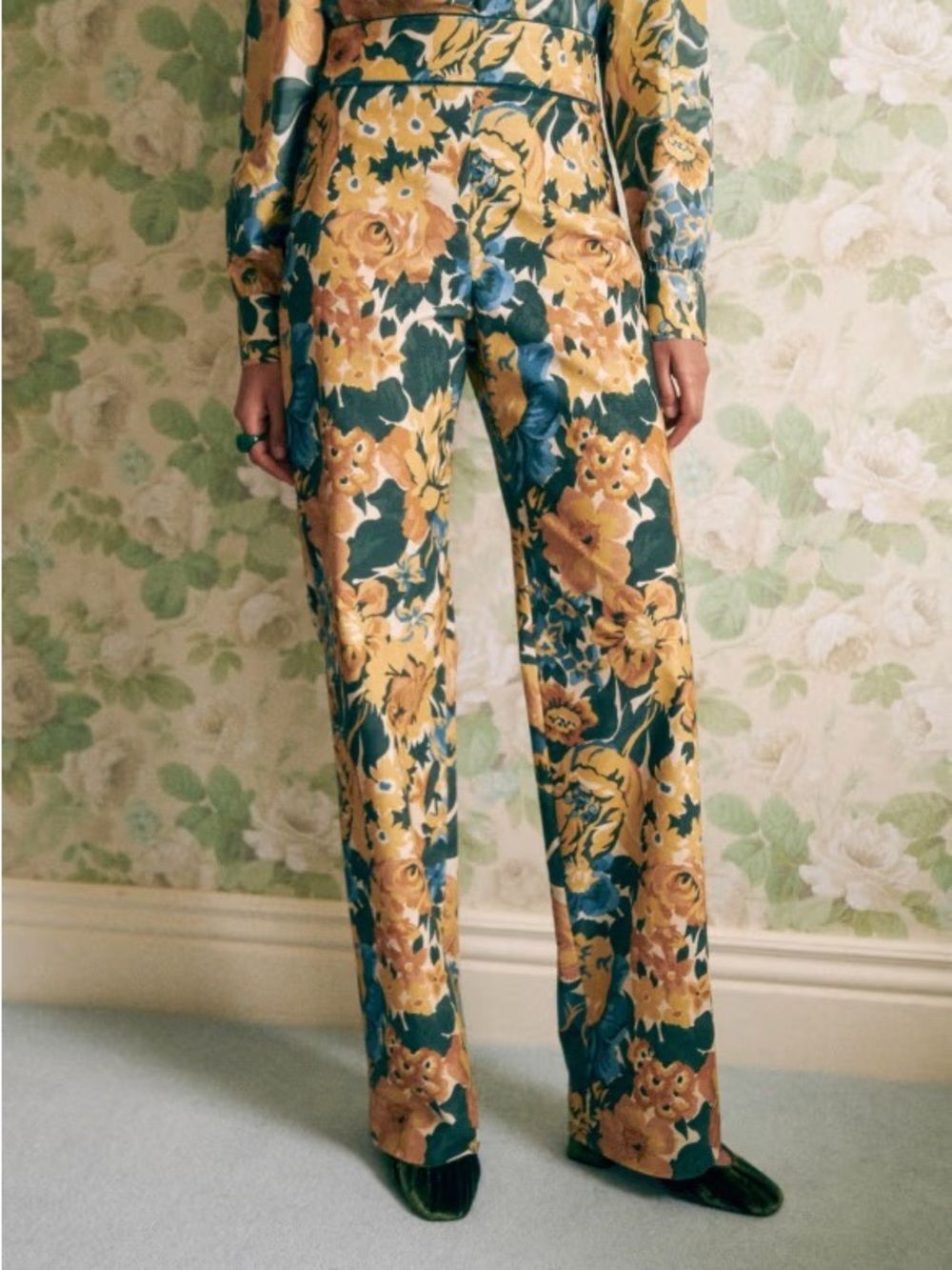 Sézane Baptisto Trousers pants Les Composantes Size 8